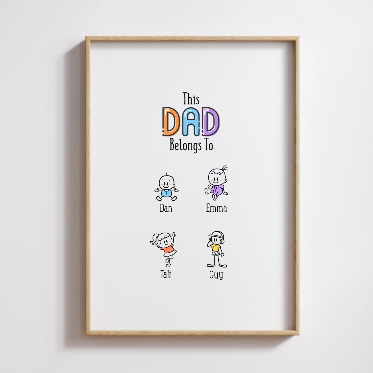 Dad Personalized Poster